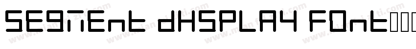 Segment display font字体转换